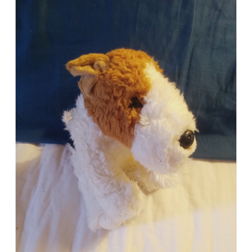 Cream w Brown Plush RARE AIREDALE TERRIER Dog Stuffed Animal 6.5 in. Tall HTF